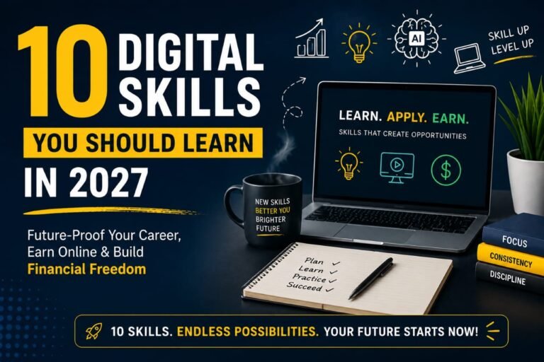 Best Digital Skills You Can Learn for Free in 2026 (Even as a Beginner) 